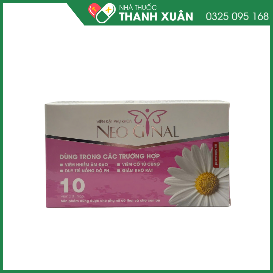 Viên Đặt Phụ Khoa NEO GYNAL hỗ trợ điều trị viêm nhiễm âm đạo, viêm cổ tử cung